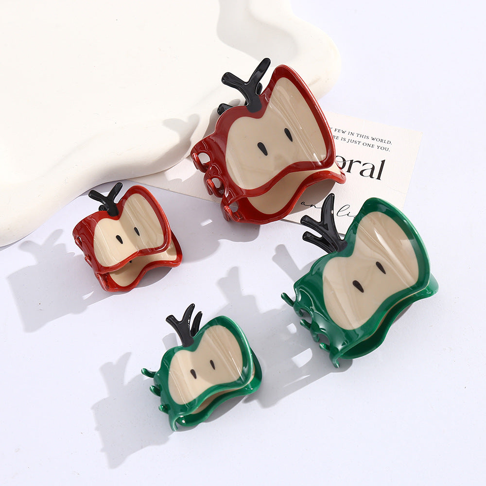 Sliced Apple Novelty Claw Clip