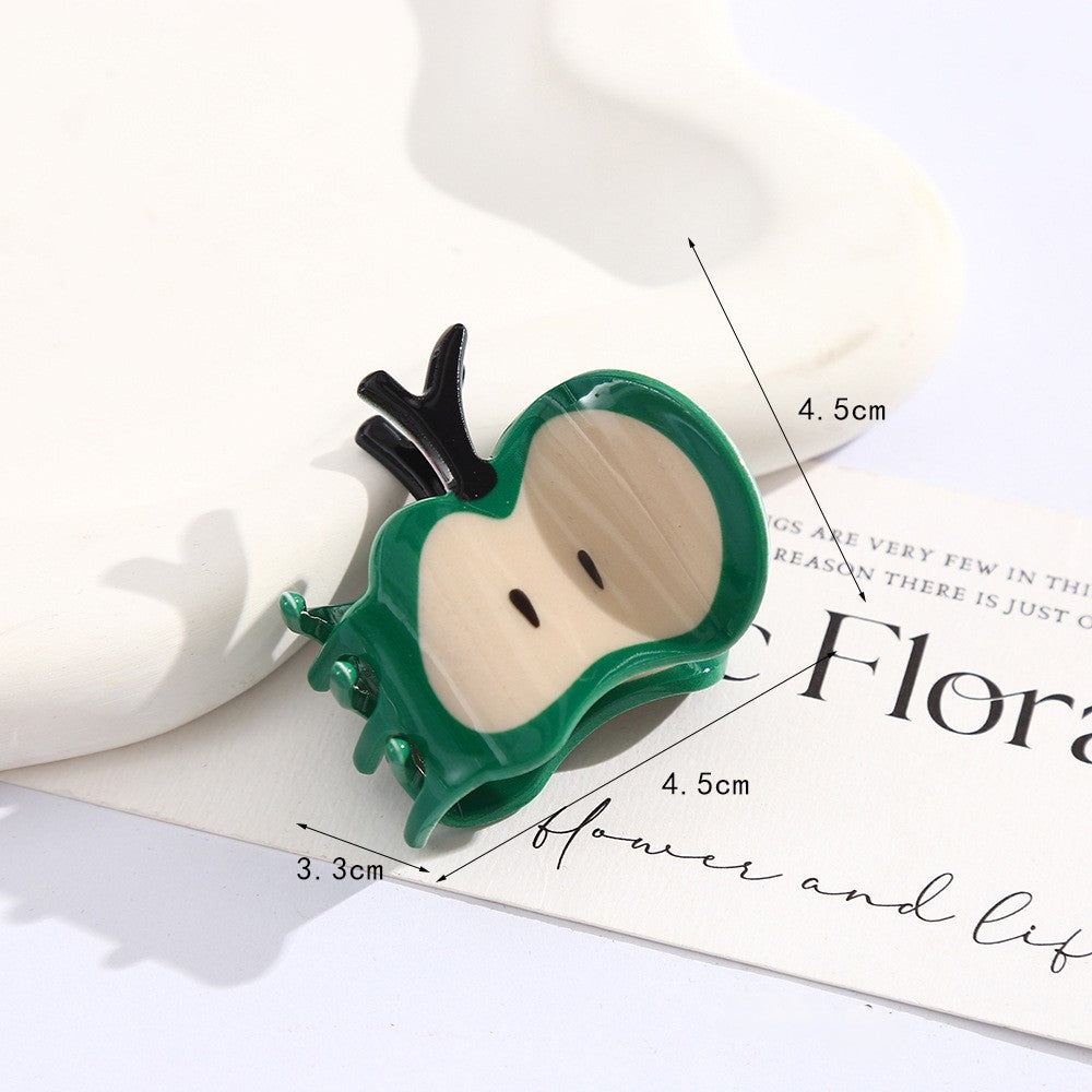 Sliced Apple Novelty Claw Clip - view 1