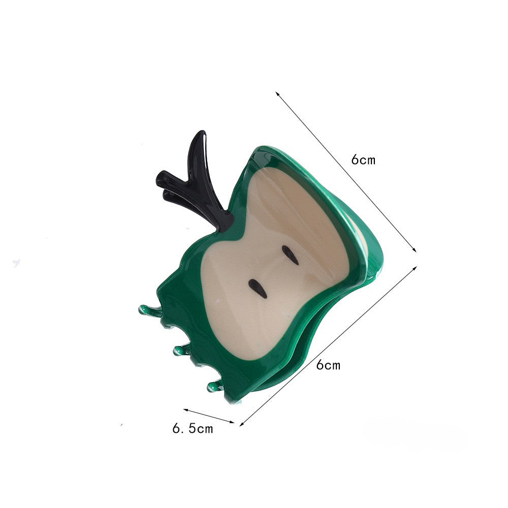 Sliced Apple Novelty Claw Clip - view 2