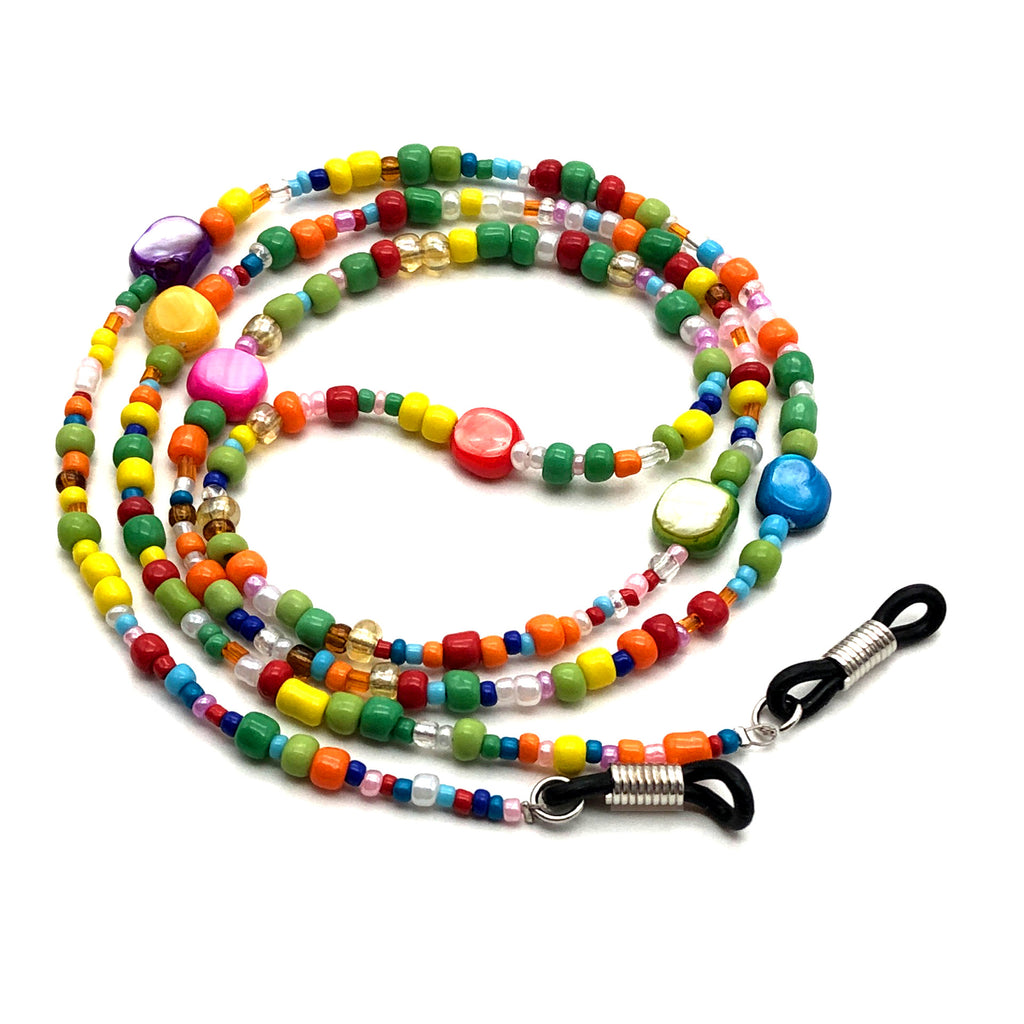 Boho Rainbow Bead Glasses Chain - Rainbow - 1