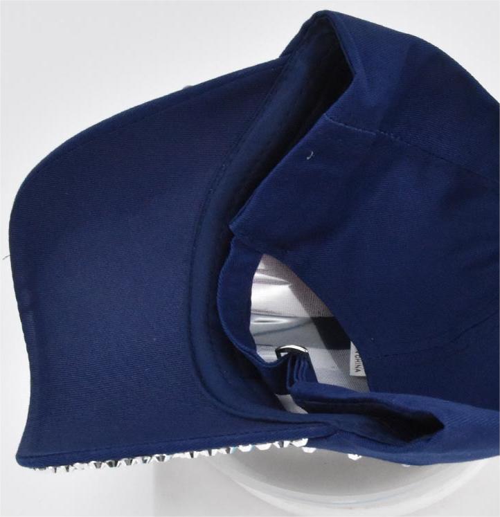 Rhinestone American Flag Baseball Cap - navyblue - 6