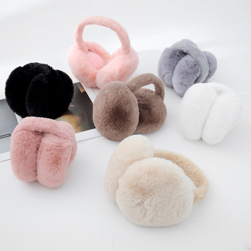 Soft Fluffy Plush Wide Band Earmuffs