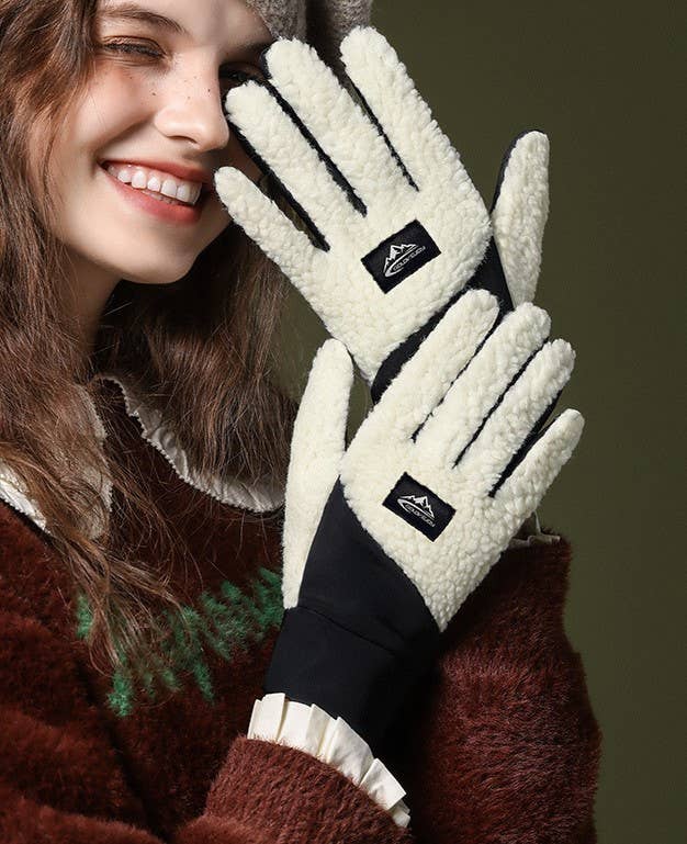 Sherpa Fleece Touchscreen Cycling Sport Gloves