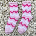 Soft Fuzzy Heart and Stripe Crew Socks - Color_07