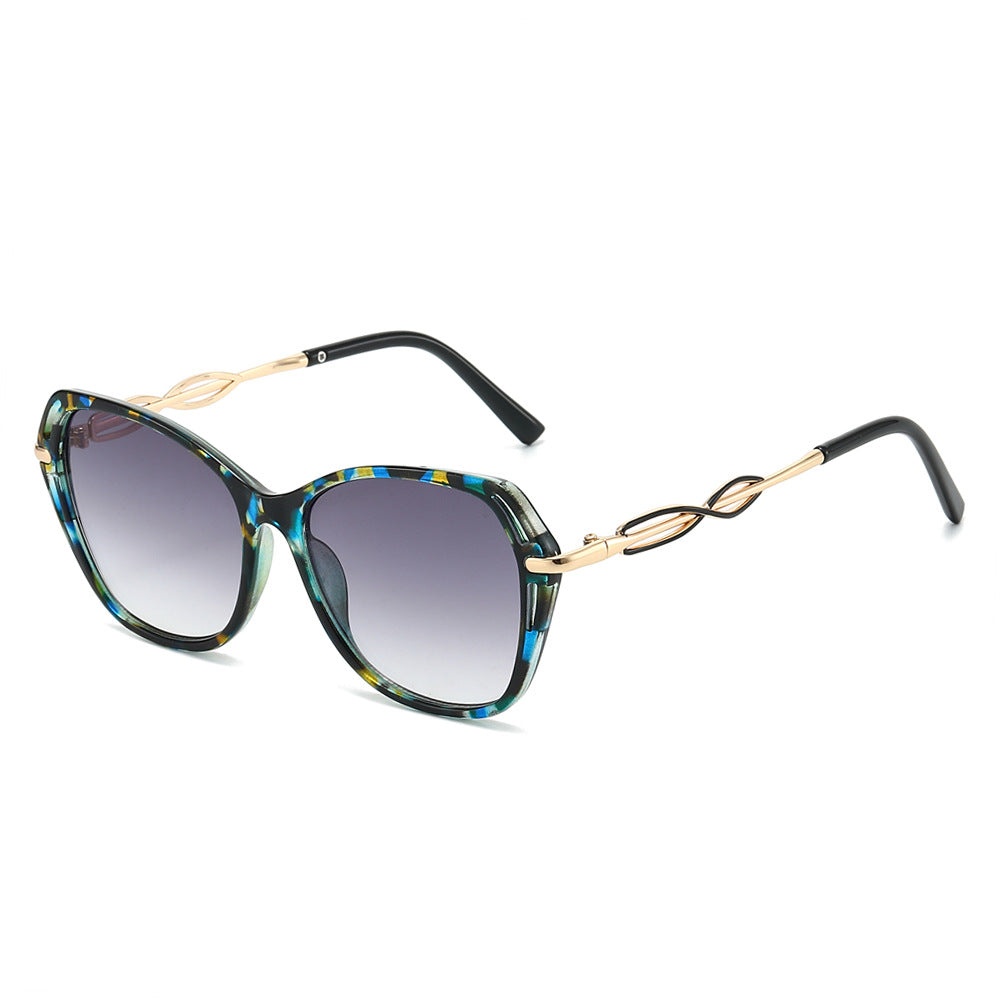 Oversized Butterfly Frame Gradient Sunglasses - Decor