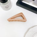 Matte Triangle Geometric Hair Claw Clip - Colour