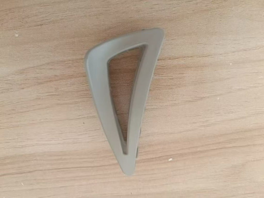 Matte Triangle Geometric Hair Claw Clip - Khaki