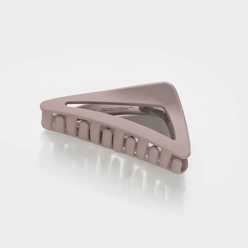 Matte Triangle Geometric Hair Claw Clip - LightPurple