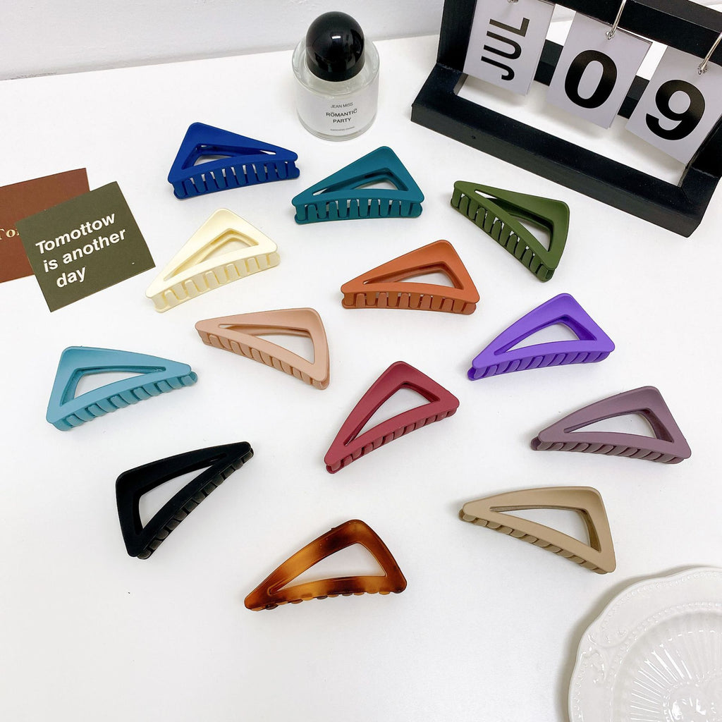 Matte Triangle Geometric Hair Claw Clip - view 1