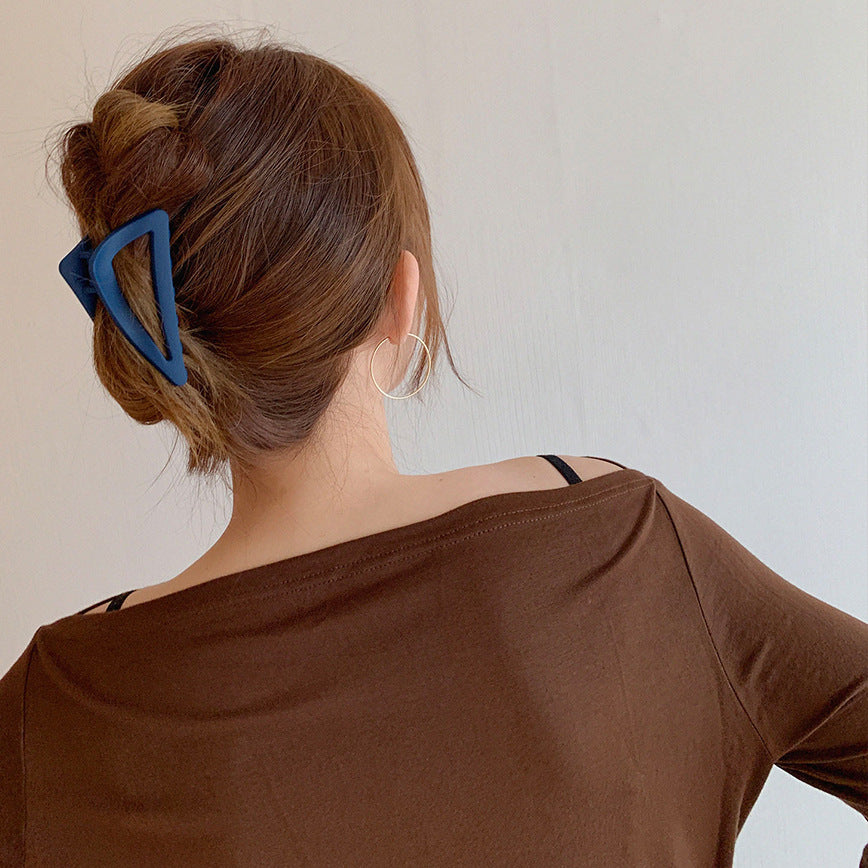 Matte Triangle Geometric Hair Claw Clip - view 2