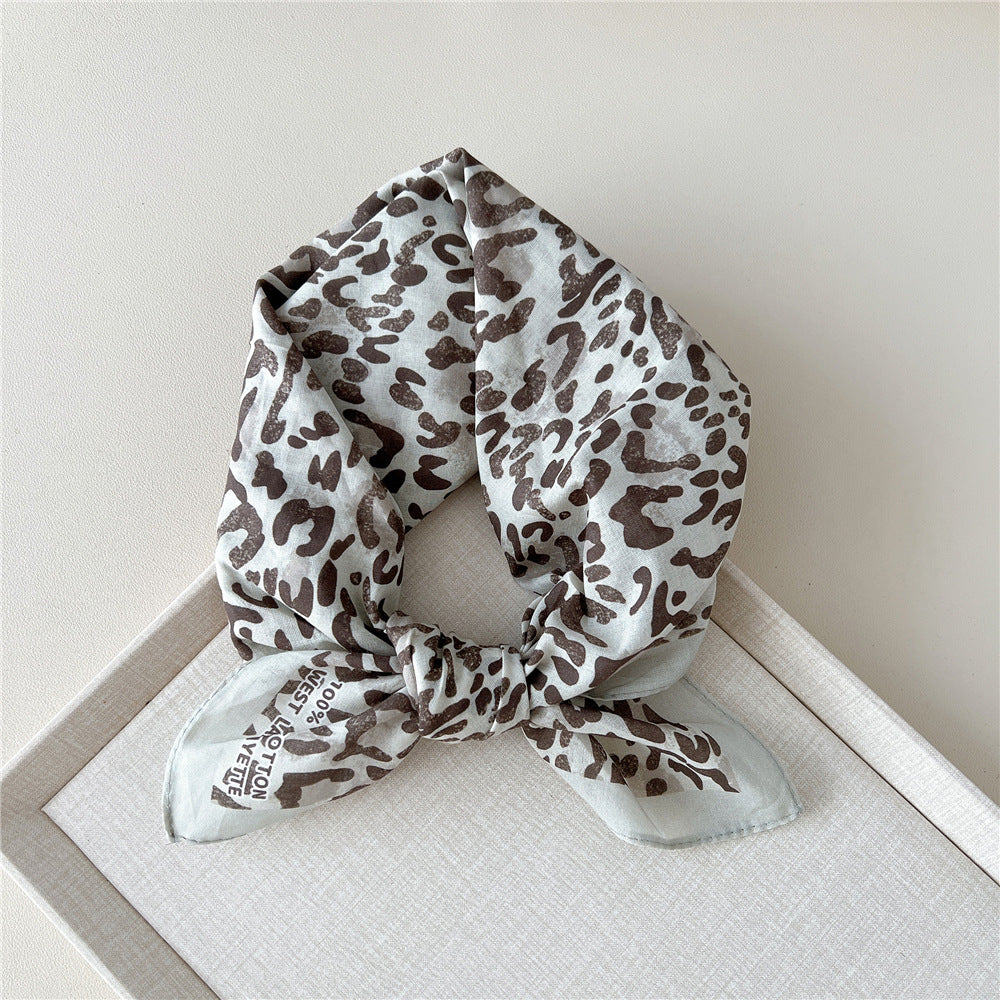 Vintage Garden Print Square Bandana Scarf - NO30