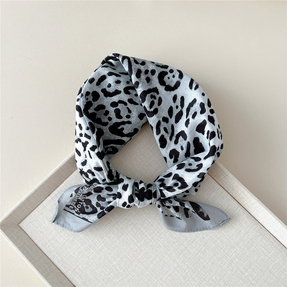 Vintage Garden Print Square Bandana Scarf - NO31