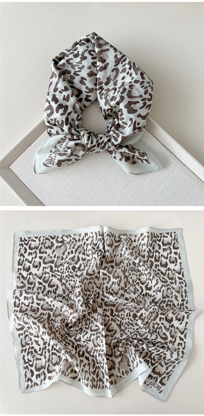 Vintage Garden Print Square Bandana Scarf - view 32