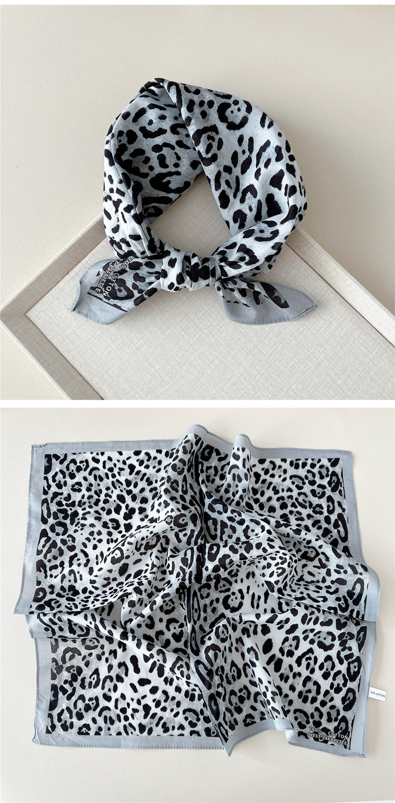 Vintage Garden Print Square Bandana Scarf - view 33