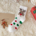 Fluffy Christmas Character Lounge Socks - Color_01
