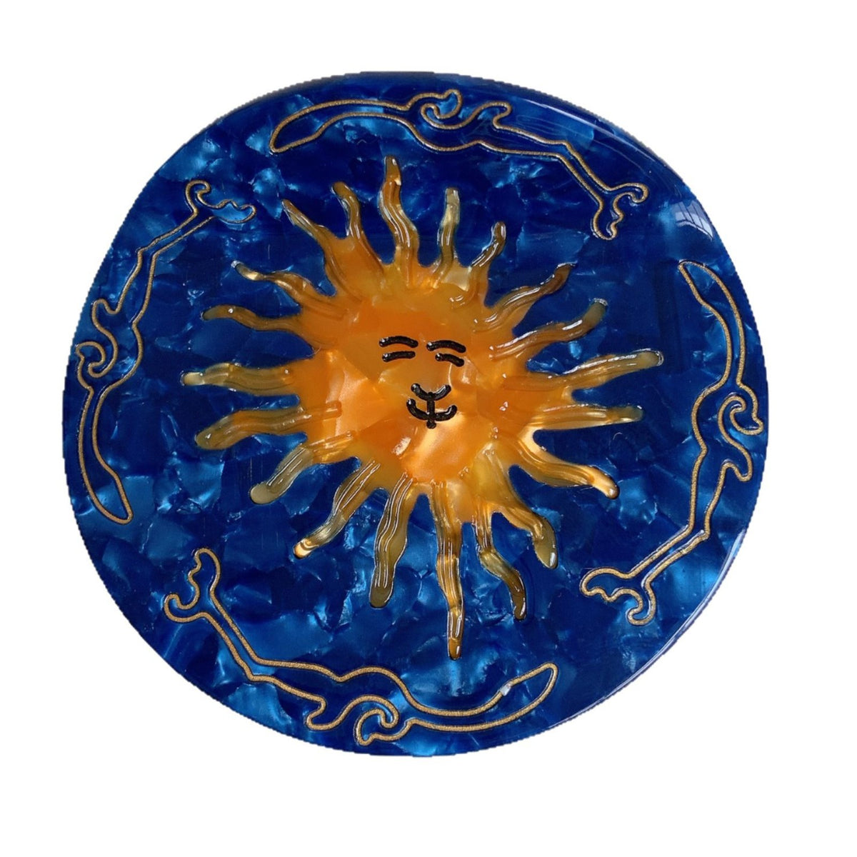 Celestial Sun Face Round Hair Claw Clip - view 6
