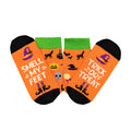 Trick or Treat Halloween Crew Socks - Orange