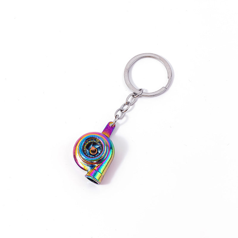 Metal Turbo Charger Keyring Charm