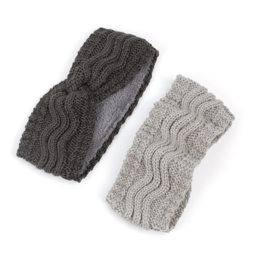Wave Cable Knit Twist Headband - view 12