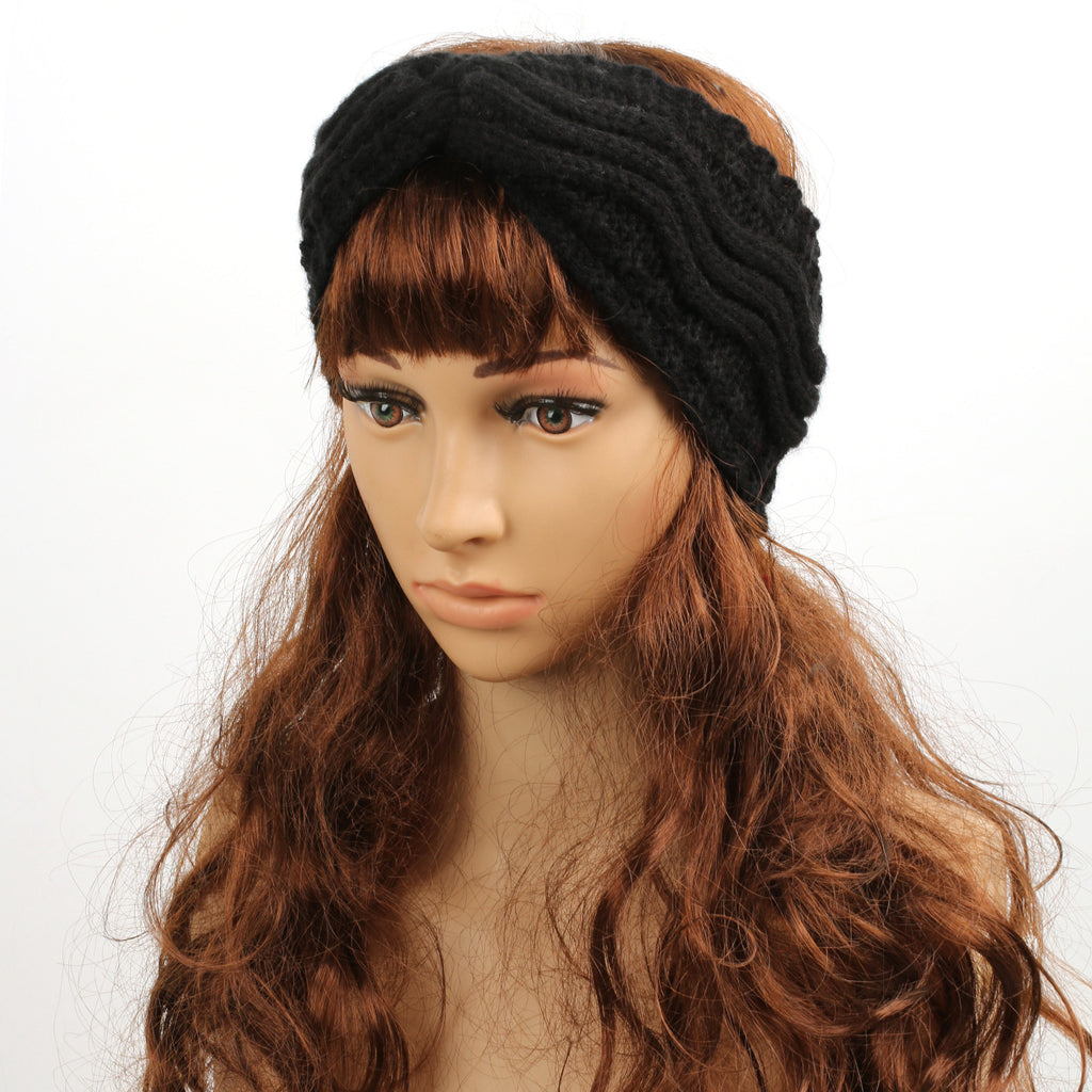 Wave Cable Knit Twist Headband - view 13