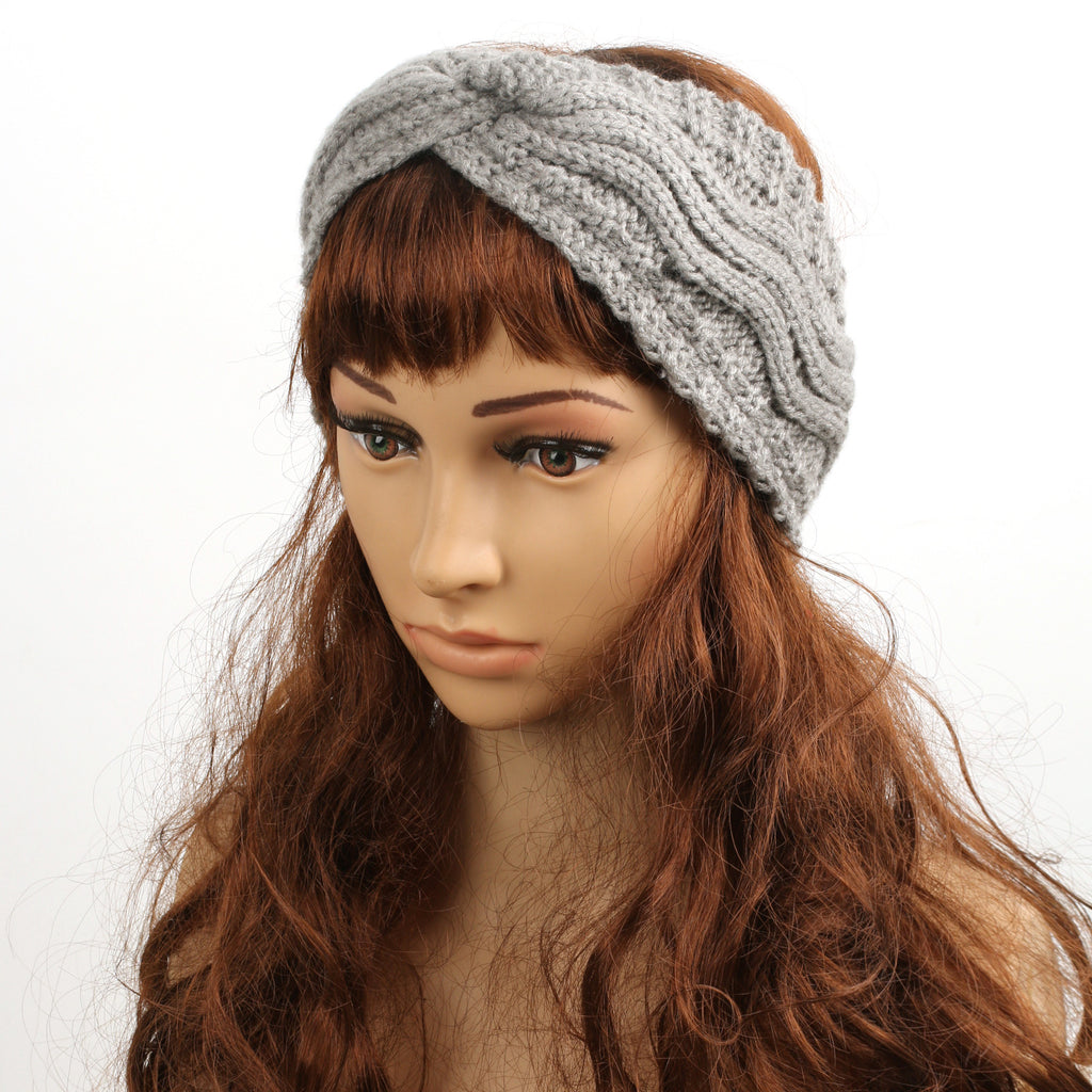 Wave Cable Knit Twist Headband - view 14