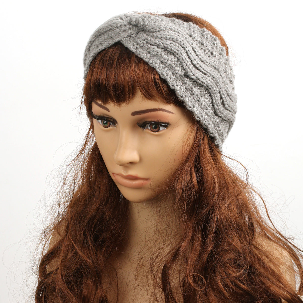 Wave Cable Knit Twist Headband - view 14