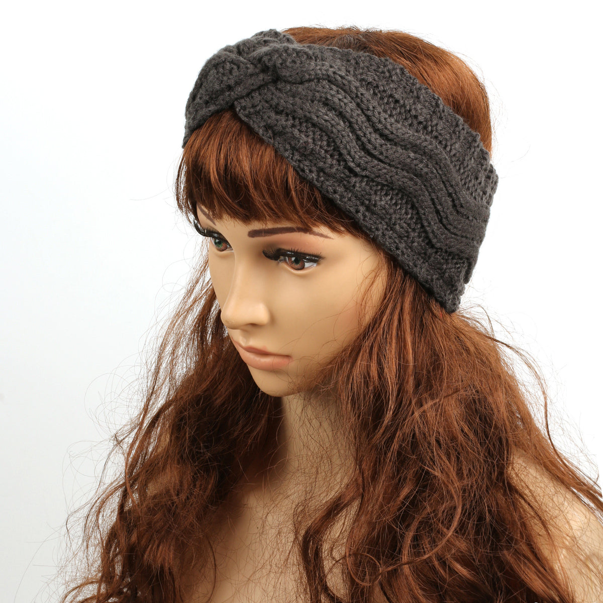 Wave Cable Knit Twist Headband - view 15