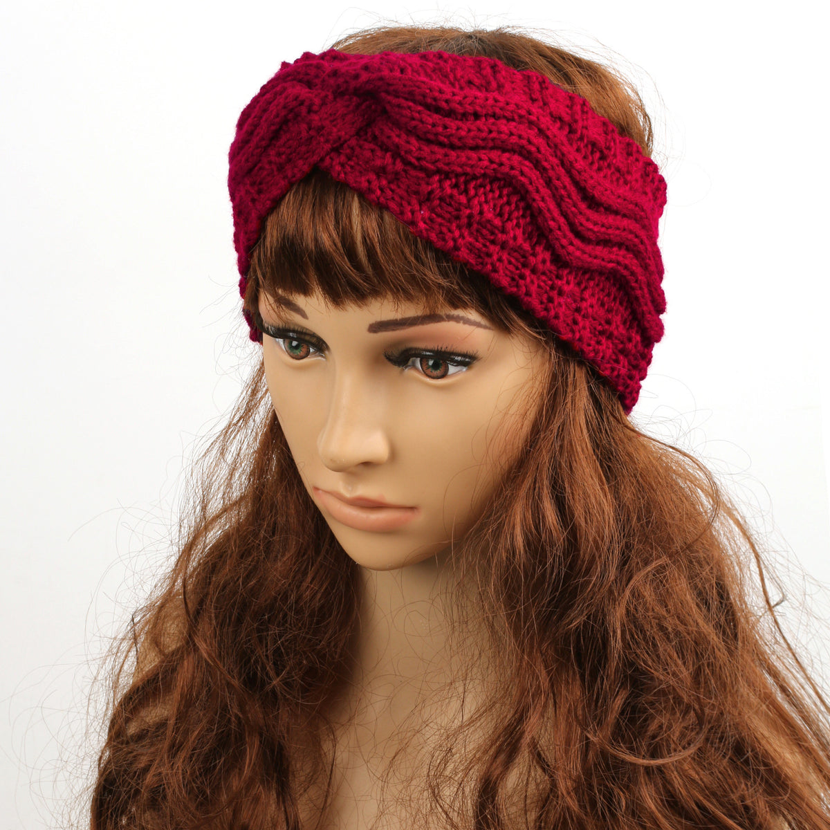 Wave Cable Knit Twist Headband - view 16