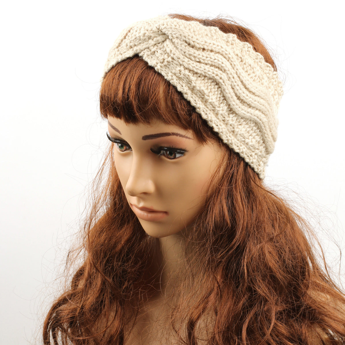 Wave Cable Knit Twist Headband - view 17
