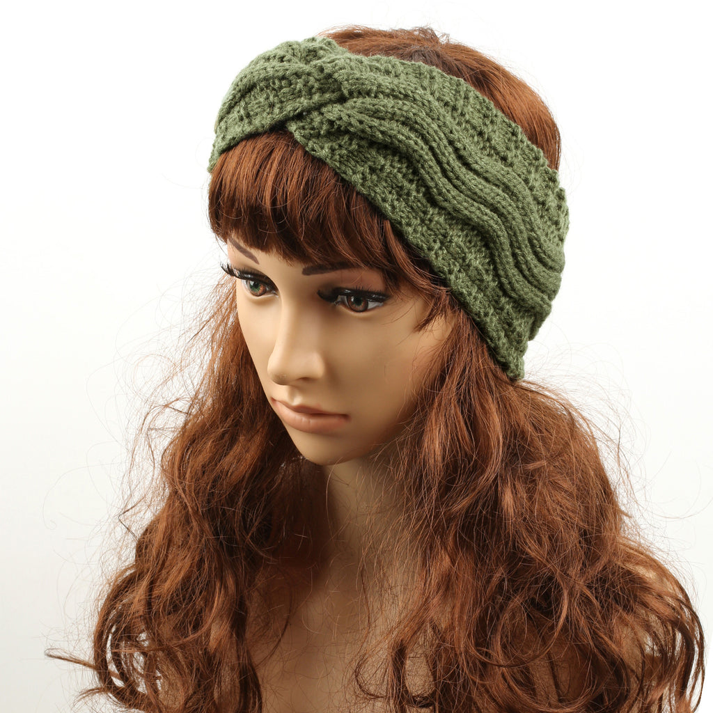 Wave Cable Knit Twist Headband - view 18
