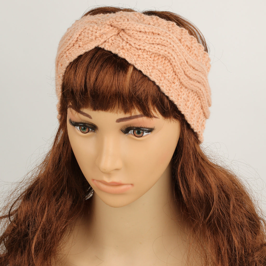 Wave Cable Knit Twist Headband - view 19