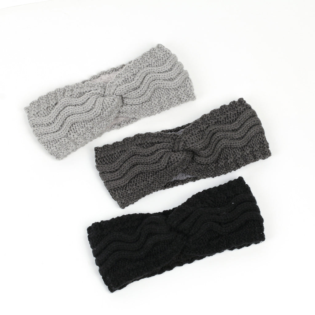 Wave Cable Knit Twist Headband - view 2