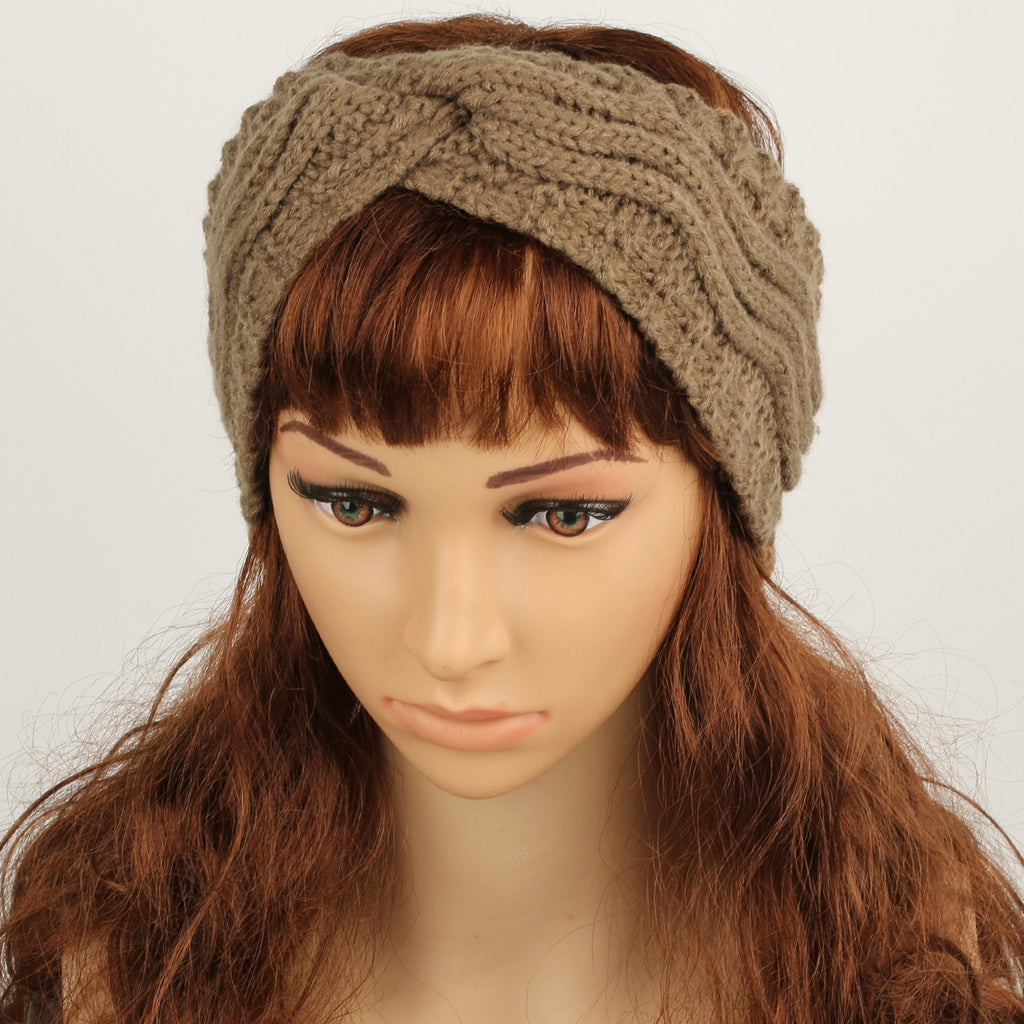 Wave Cable Knit Twist Headband - view 20