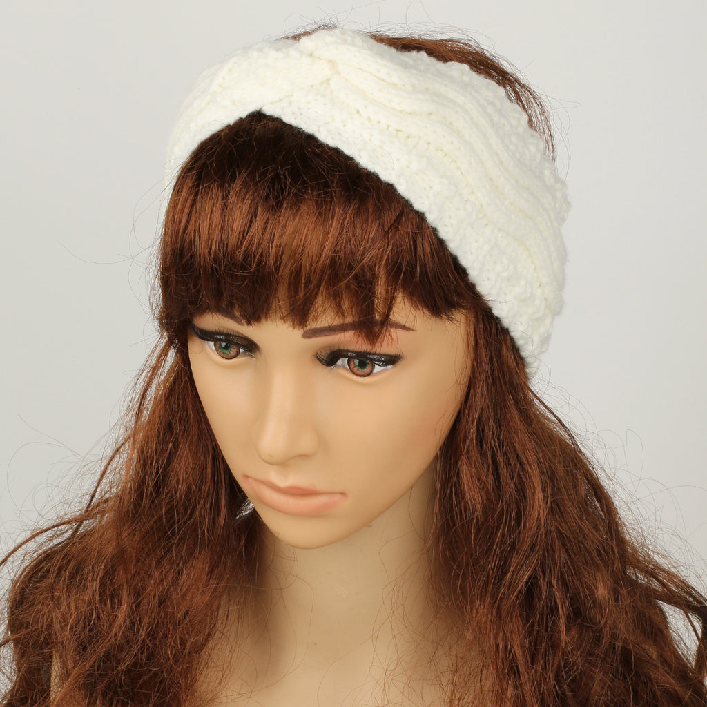 Wave Cable Knit Twist Headband - view 21