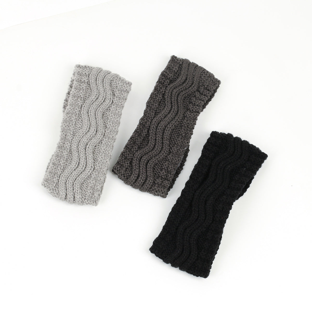 Wave Cable Knit Twist Headband - view 3