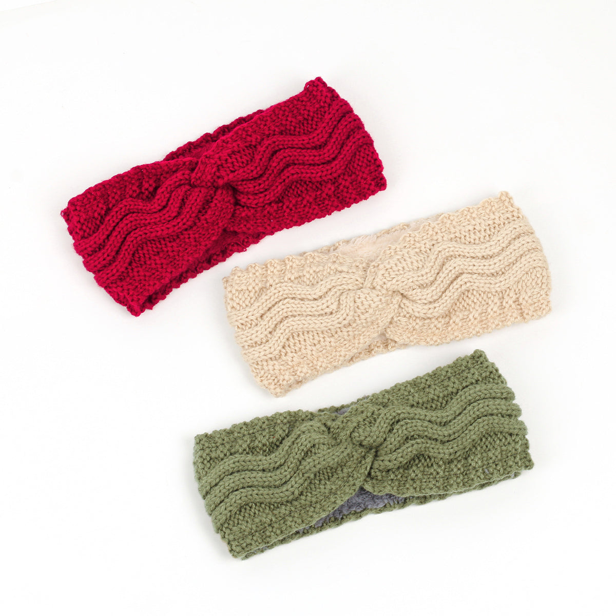 Wave Cable Knit Twist Headband - view 4