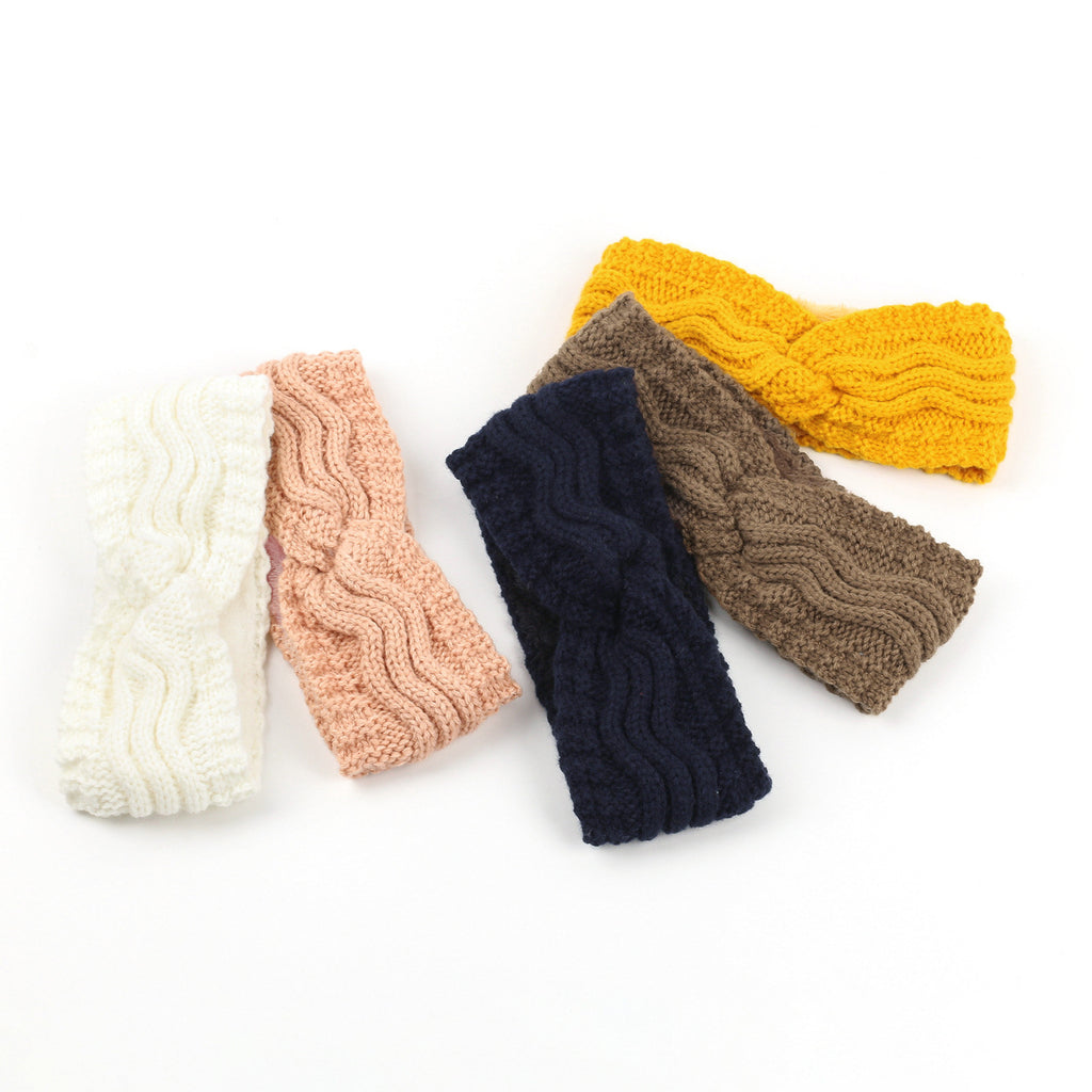 Wave Cable Knit Twist Headband - view 7