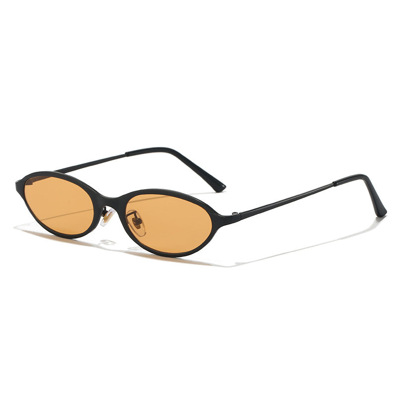 Tinted Mini Cat-Eye Oval Sunglasses Retro Y2K - NO02