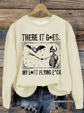 Skeleton Graphic Halloween Crewneck Sweatshirt - Apricot