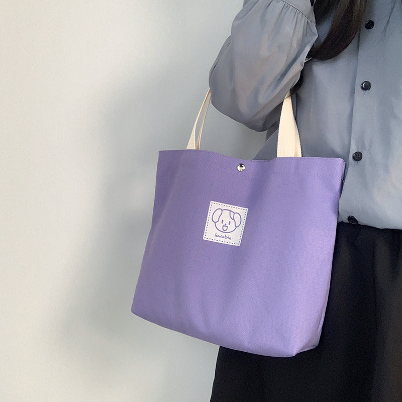 Cartoon Patch Canvas Tote Bag - view 1
