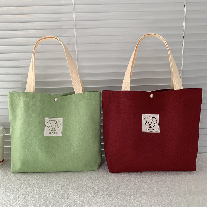Cartoon Patch Canvas Tote Bag - view 4