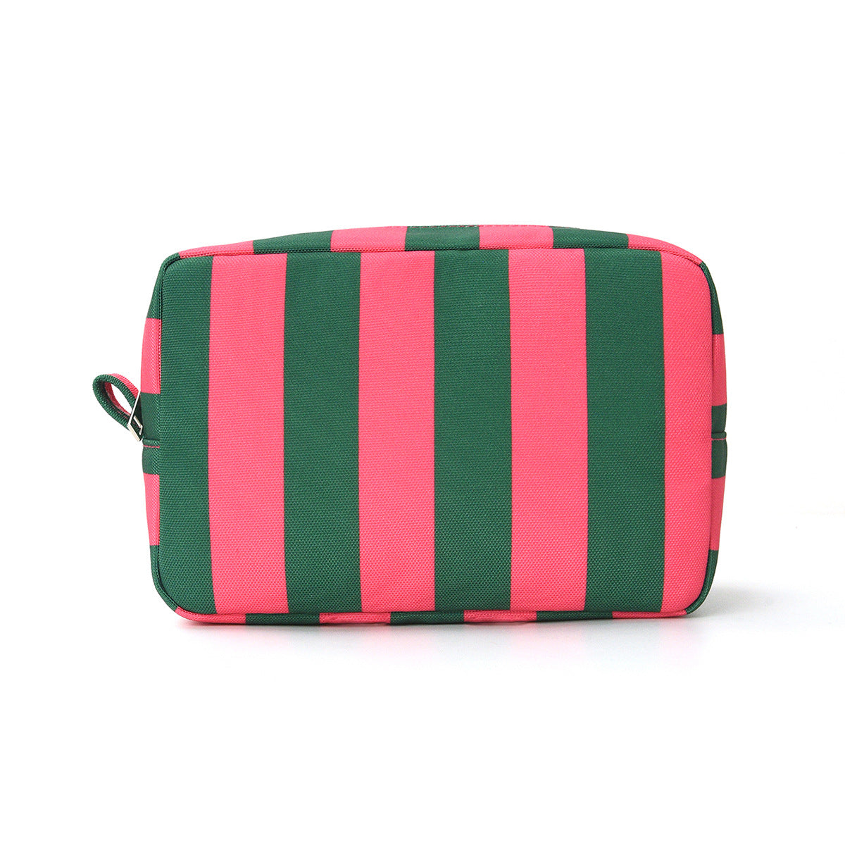 Bold Stripe Corduroy Boxy Cosmetic Pouch - GRose