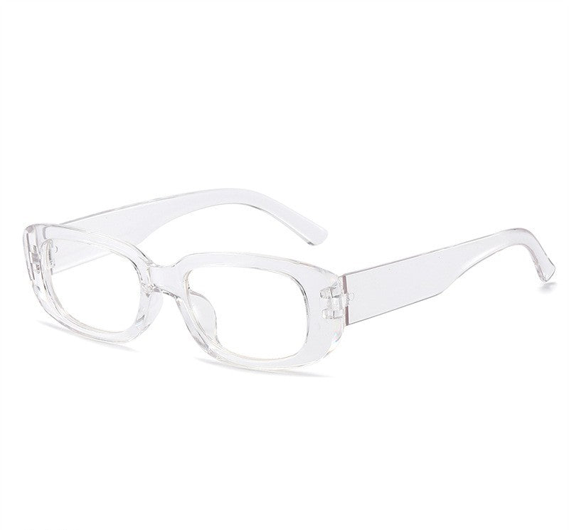 Chunky Rectangle Retro Frame Sunglasses - C19