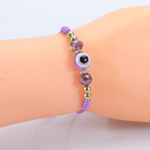 Adjustable Evil Eye Charm Friendship Bracelet