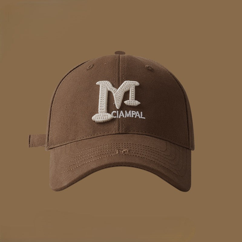 Vintage Letter Embroidered Baseball Cap - Color_1