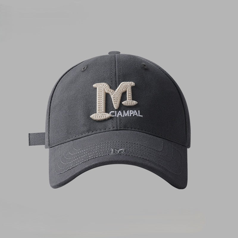 Vintage Letter Embroidered Baseball Cap - Color_5