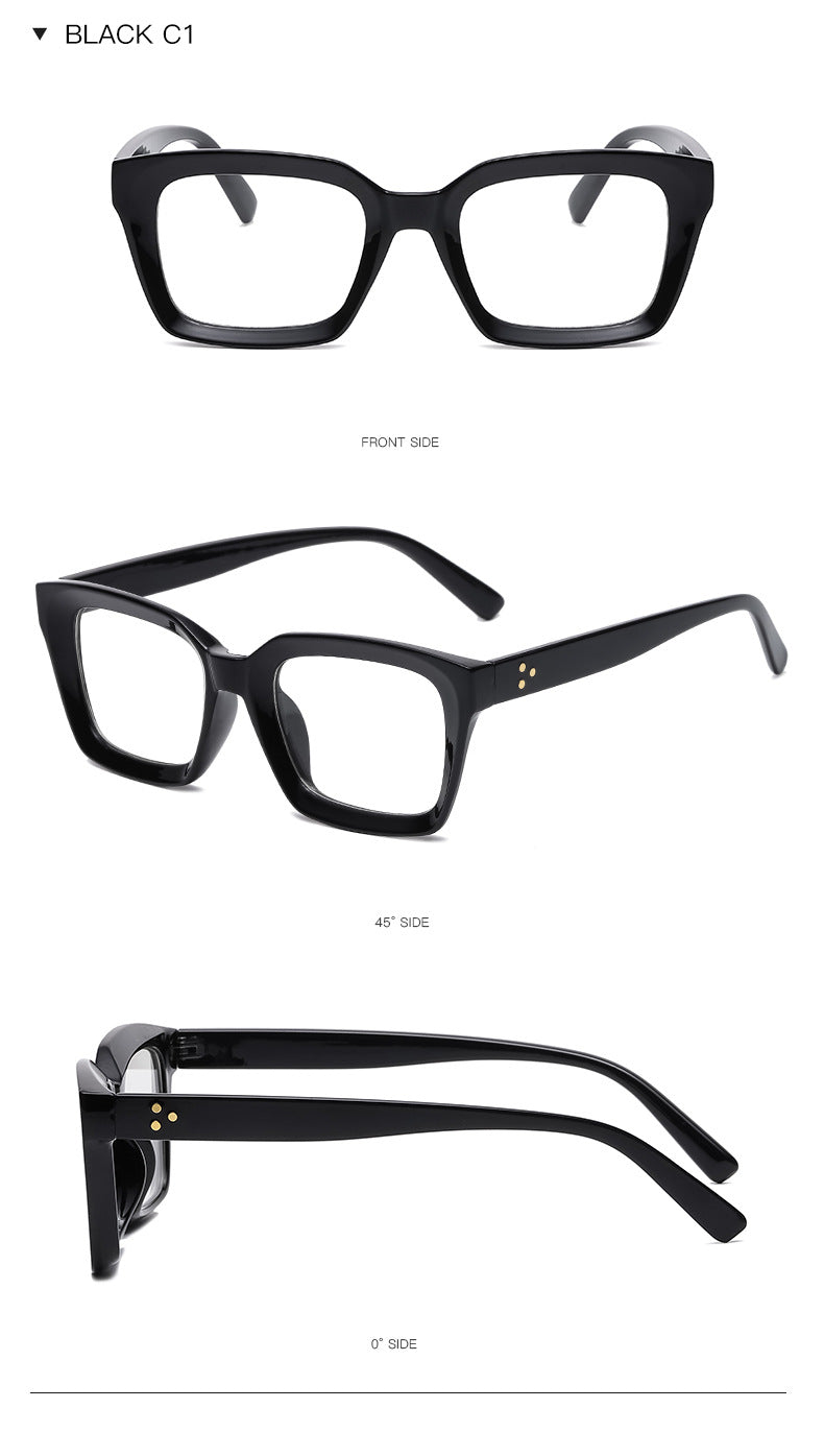 Classic Square Frame Clear Lens Eyeglasses