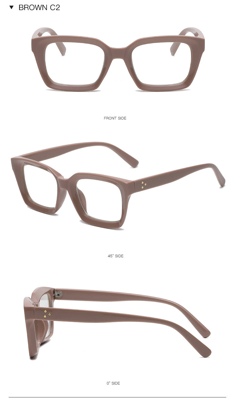 Classic Square Frame Clear Lens Eyeglasses - view 2