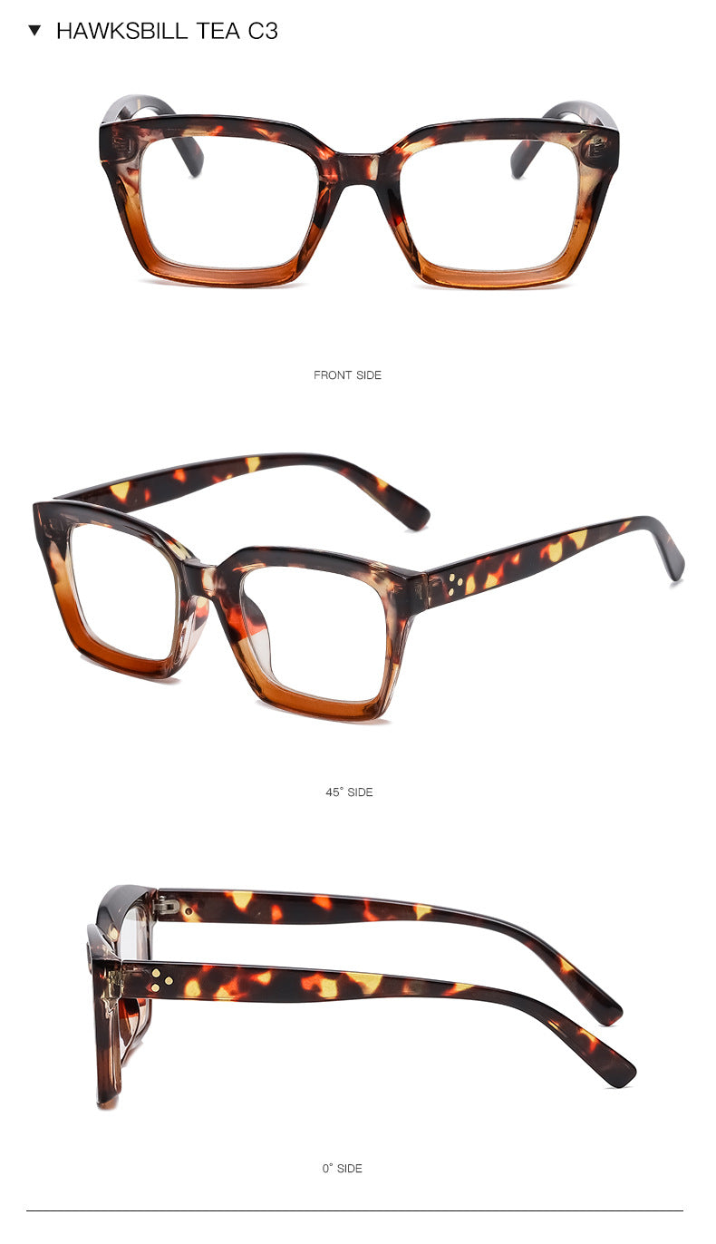 Classic Square Frame Clear Lens Eyeglasses - view 3