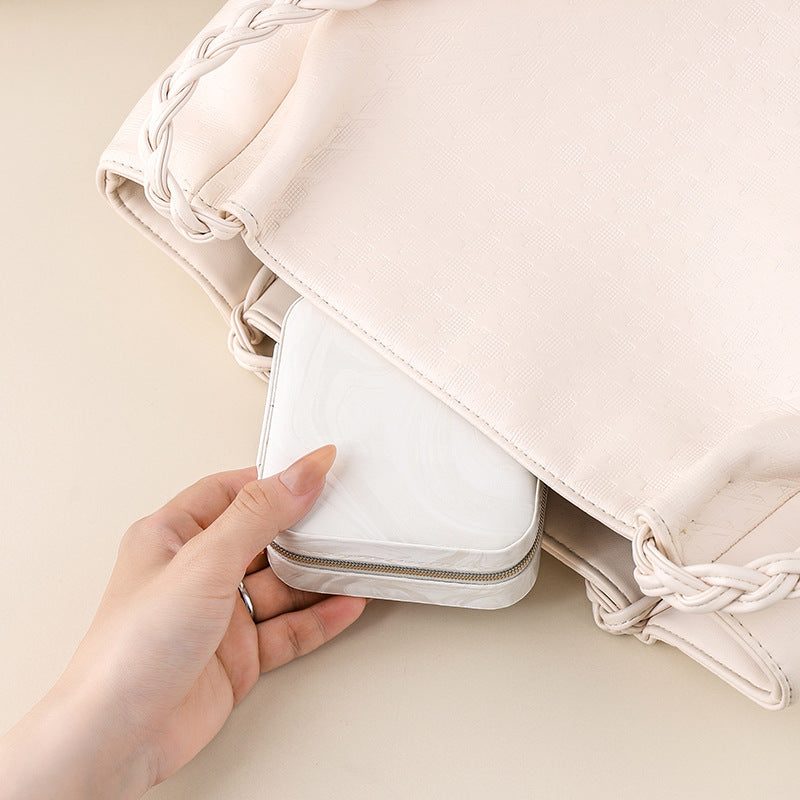 Swirl Marble Zip Jewelry Case Organizer - view 1